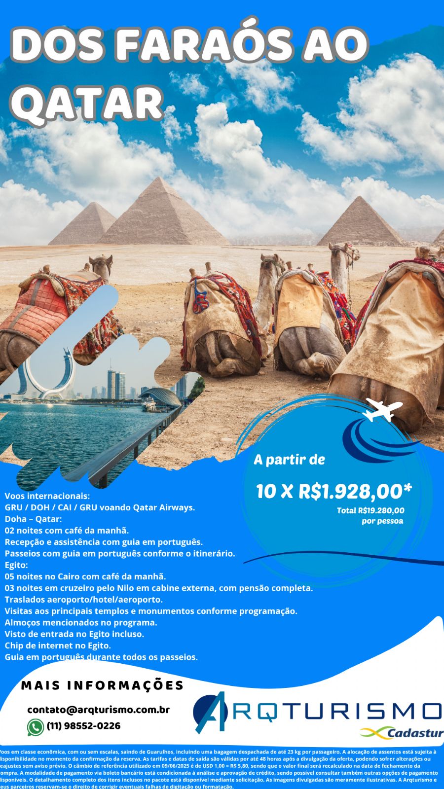DOS FARAÓS AO QATAR E GRANDE MUSEU EGÍPCIO 